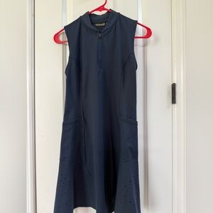 Zella small navy blue mini tennis dress studio light court tennis